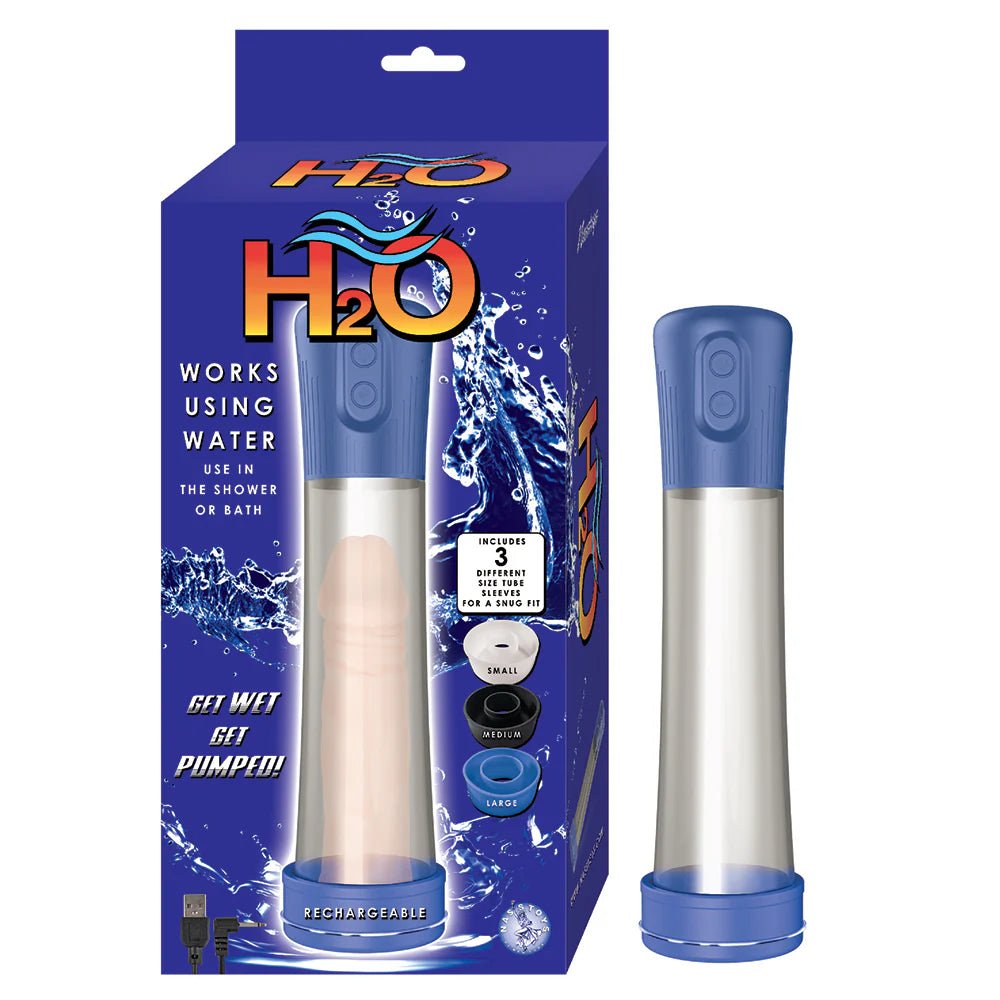 Nasstoys H2O Rechargeable Penis Pump Blue - TruLuv Novelties