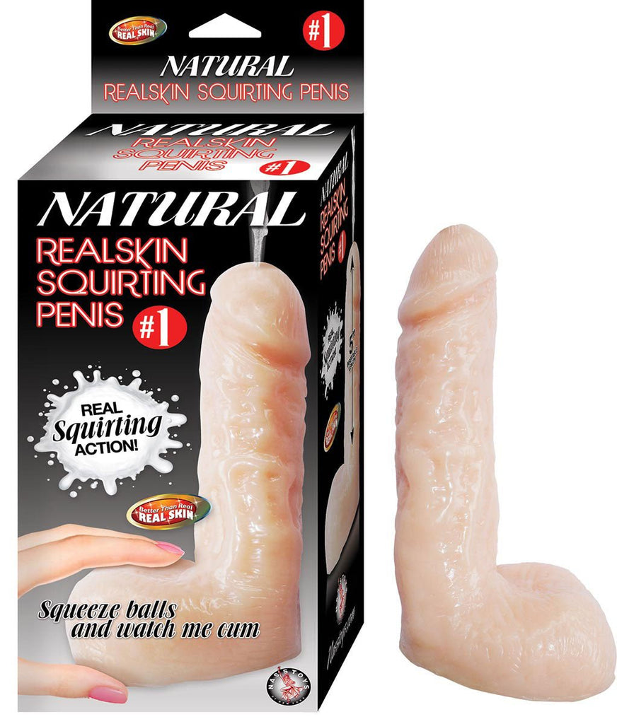 Natural Realskin Squirting Penis #1 - Flesh - TruLuv Novelties