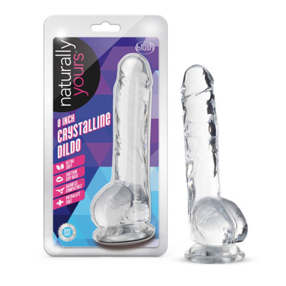 Naturally Yours - 8 Inch Crystalline Dildo - Diamond - TruLuv Novelties