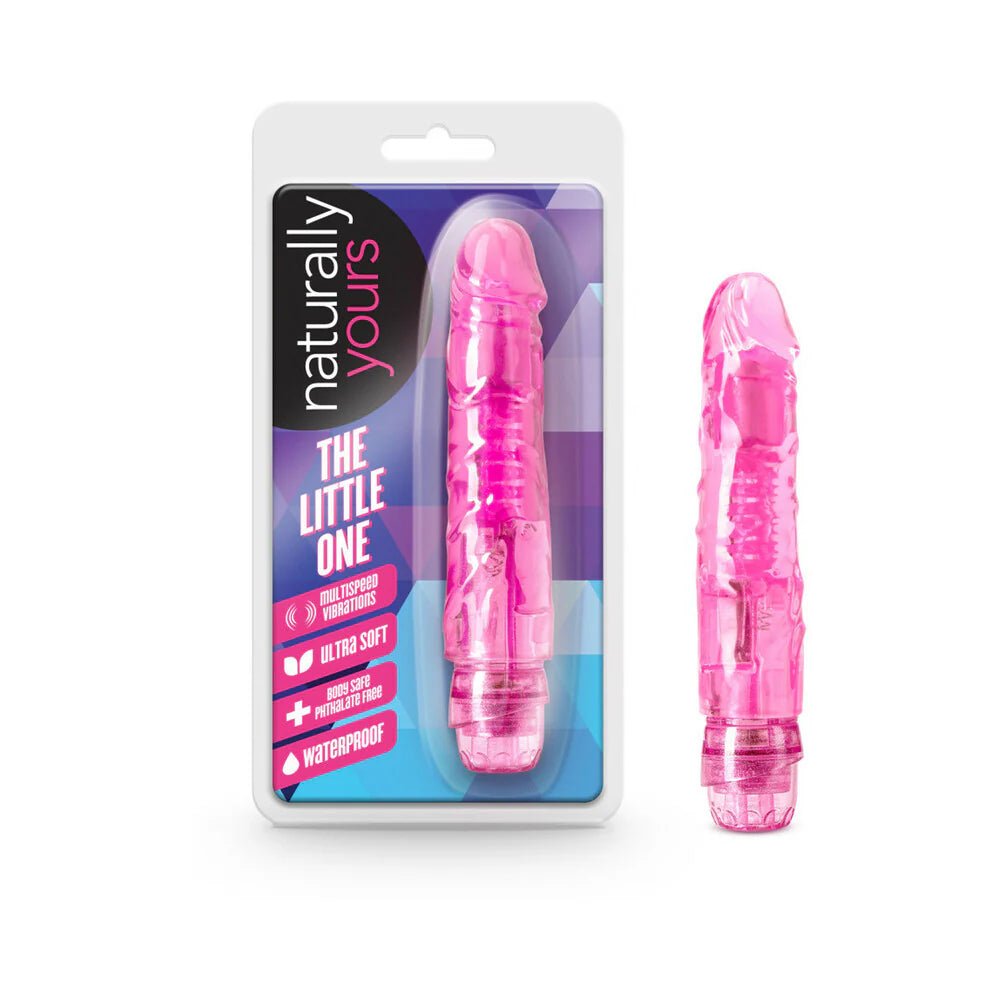 Naturally Yours The Little One Realistic 6.7 in. Vibrating Dildo Pink - TruLuv Novelties