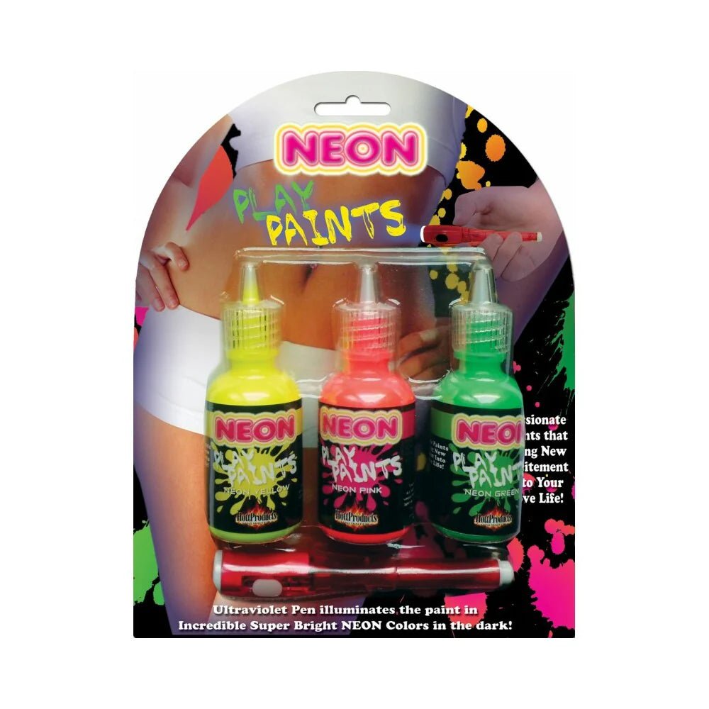 Neon Body Paints 3pk Card - TruLuv Novelties