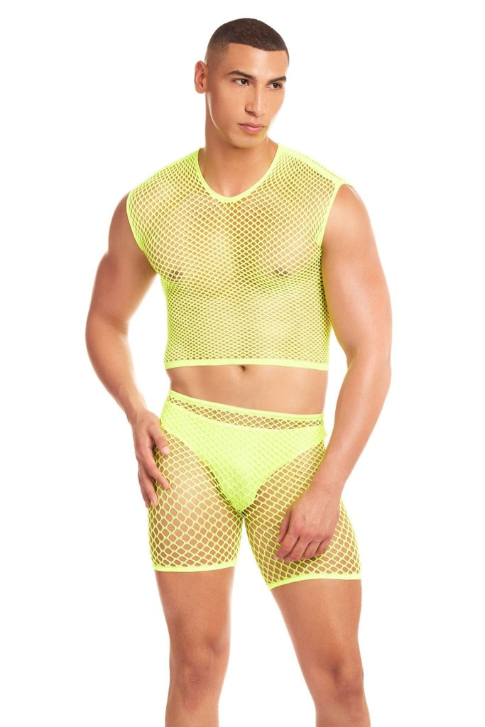 Net - Bula 3pc Set - Large/xl - Yellow - TruLuv Novelties