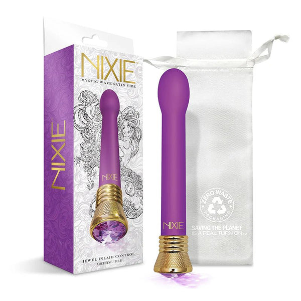 Nixie Mystic Wave Satin Bulb Vibe - Amethyst - TruLuv Novelties