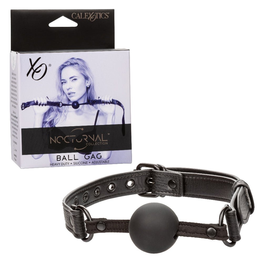 Nocturnal Collection Ball Gag - Black - TruLuv Novelties