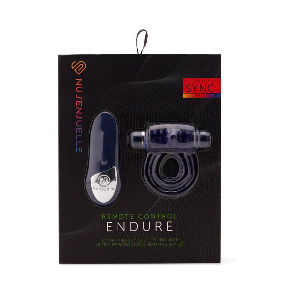 Nu Sensuelle Endure Remote Control Couple's Ring Blue - TruLuv Novelties