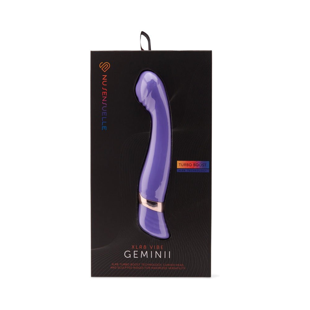 Nu Sensuelle Geminii Xlr8 14 Func Double Motor Vibe - Ultra Violet - TruLuv Novelties