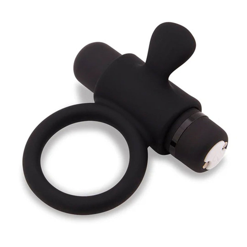 Nu Sensuelle Silicone Bullet Ring - Black - TruLuv Novelties