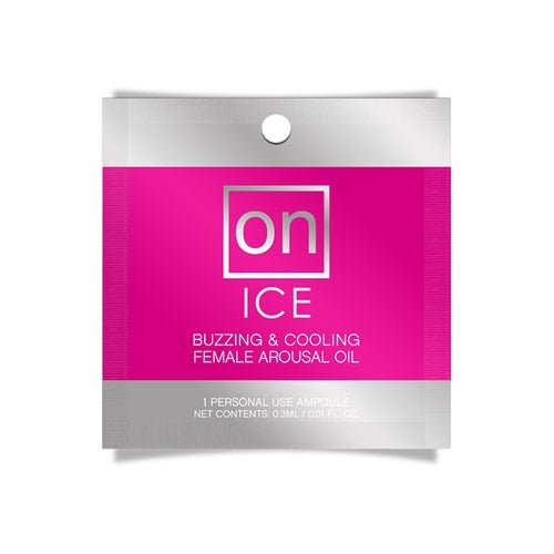 On Ice Buzzing & Cooling Female Arousal Oil - 0.01 Oz. Ampoule - TruLuv Novelties