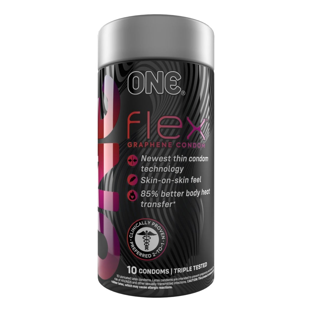 One Flex 10 Count Condoms - TruLuv Novelties