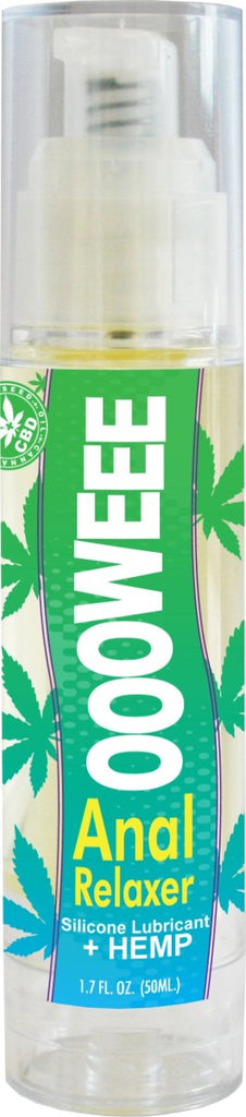 Oooweee Anal Relaxer Silicone Lubricant Plus Hemp - 1.7 Fl. Oz. / 50 ml - TruLuv Novelties