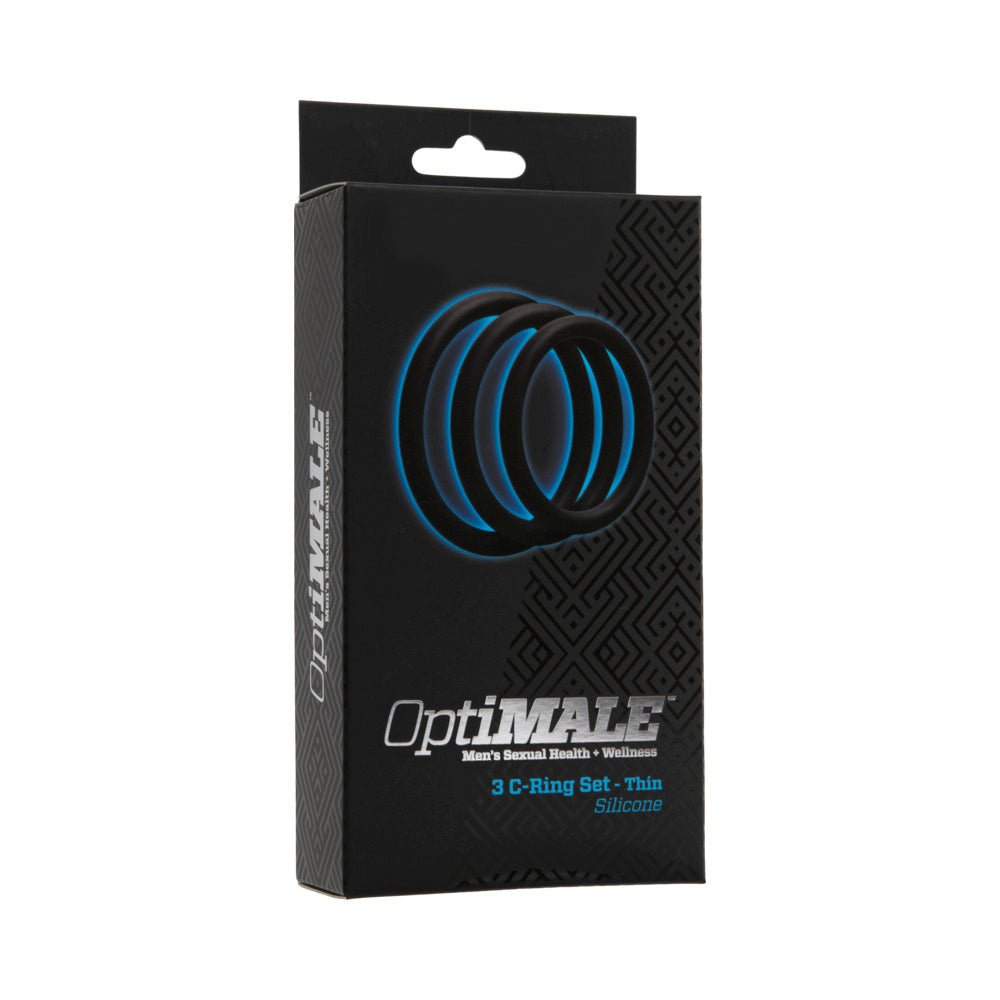 OptiMALE - 3 C - Ring Set - Thin Black - TruLuv Novelties
