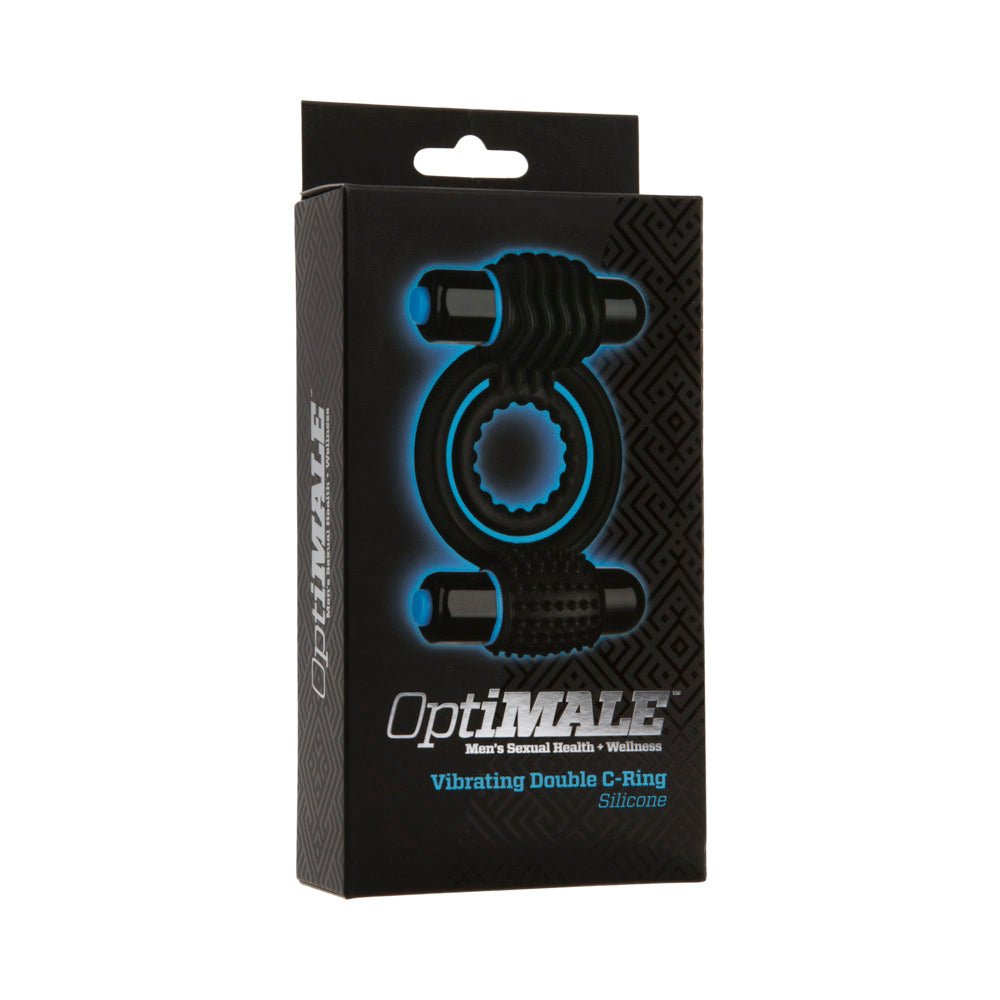 OptiMALE - Vibrating Double C-Ring Black