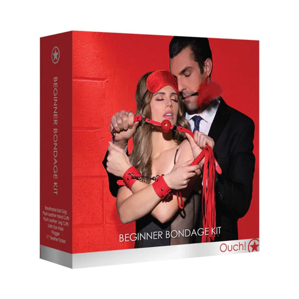 Ouch! 6-Piece Beginner Bondage Kit Red - TruLuv Novelties