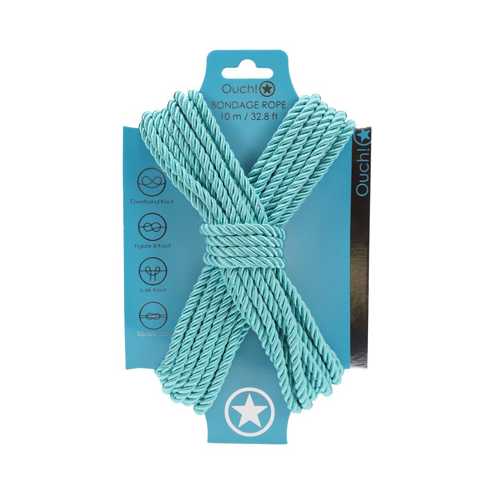 Ouch! Bondage Rope 10 m Nylon Blue - TruLuv Novelties