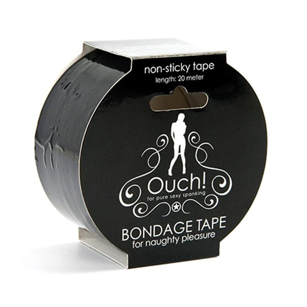 Ouch! Bondage Tape 20m / 66ft Black - TruLuv Novelties