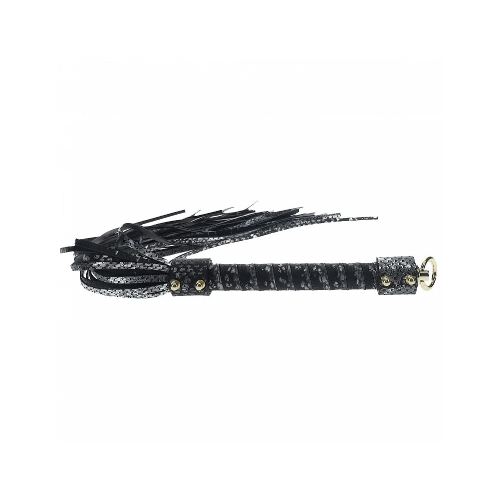 Ouch! International Florence Collection Flogger Black - TruLuv Novelties