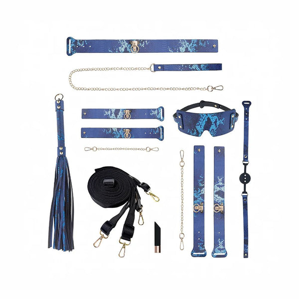 Ouch! International Florence Collection Kit with Bag Blue - TruLuv Novelties