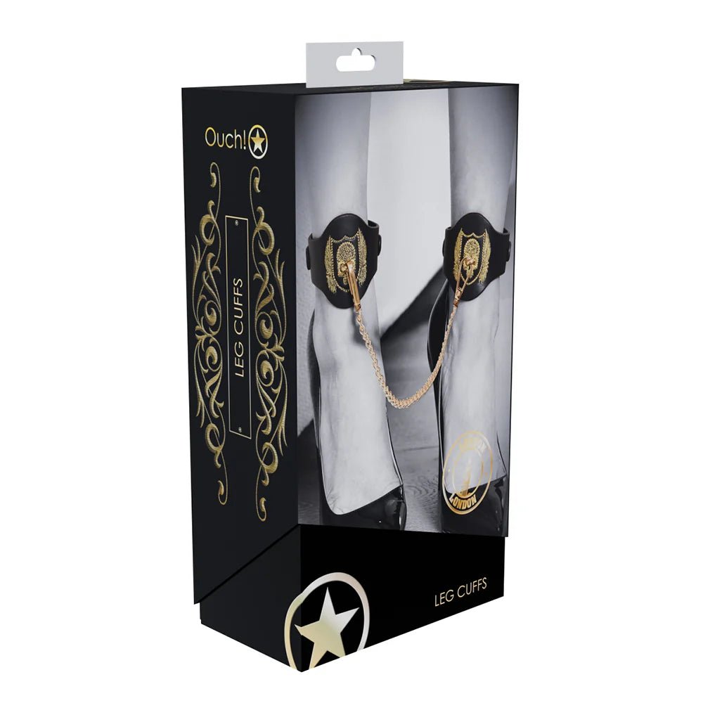 Ouch! International London Collection Leg Cuffs - TruLuv Novelties