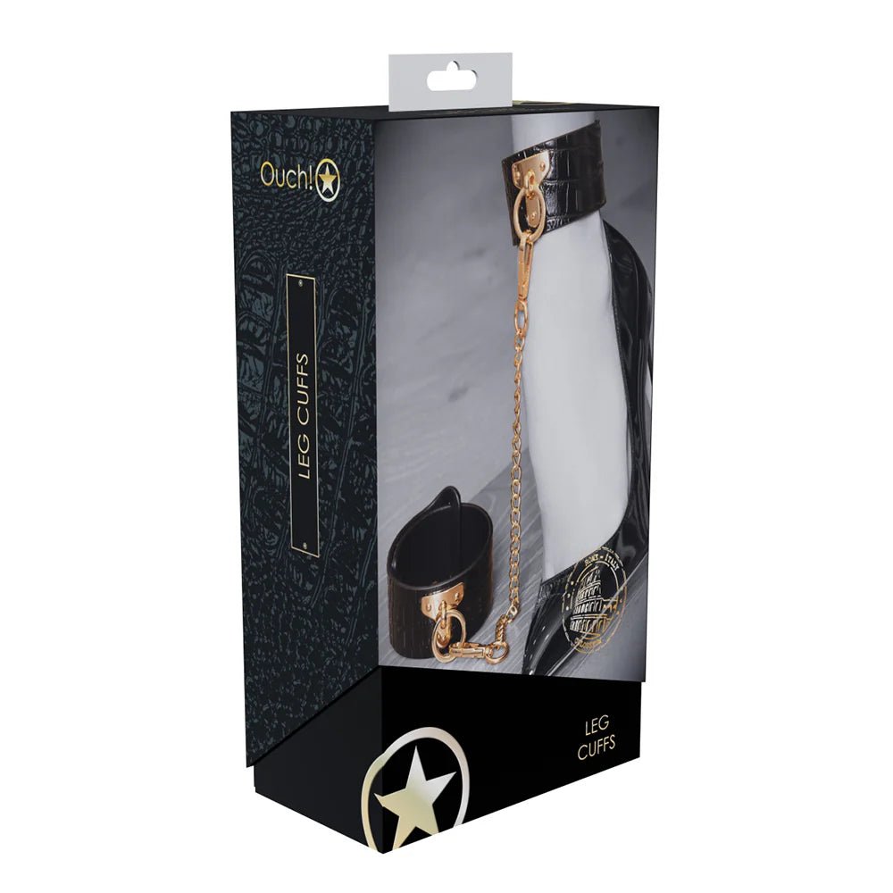 Ouch! International Rome Collection Leg Cuffs - TruLuv Novelties
