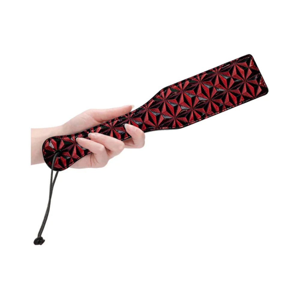 Ouch! Luxury Diamond - Patterned Paddle Burgundy - TruLuv Novelties