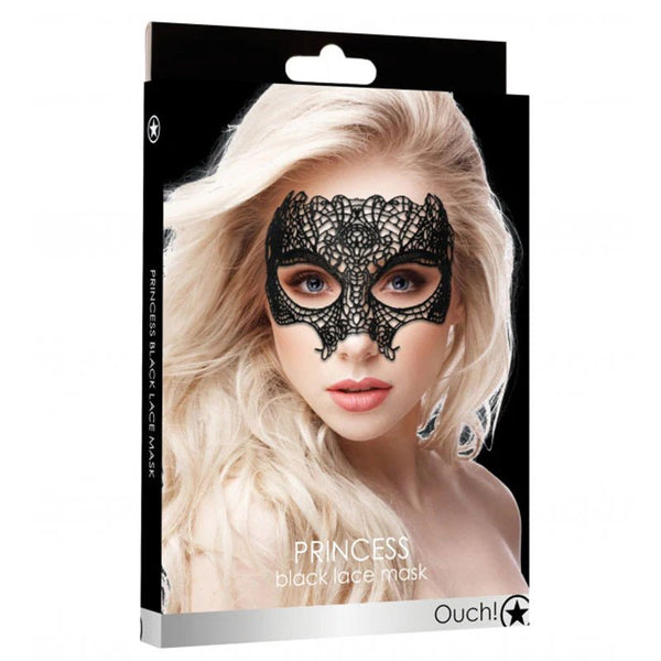 Ouch! Princess Lace Eye Mask Black - TruLuv Novelties