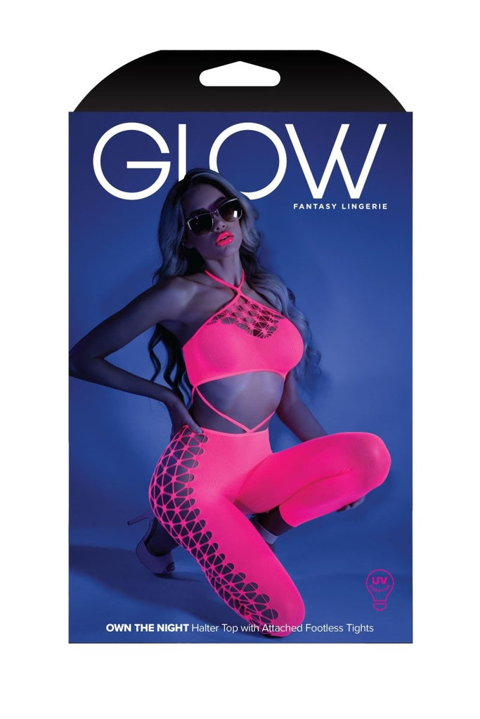 Own the Night Bodystocking -Neon Pink - TruLuv Novelties