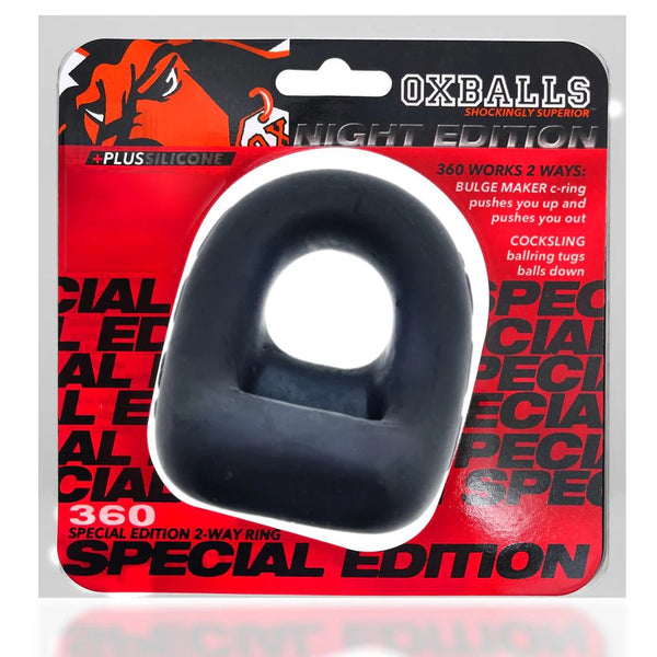 OxBalls 360 Dual - Use Cockring Plus+Silicone Special Edition Night - TruLuv Novelties