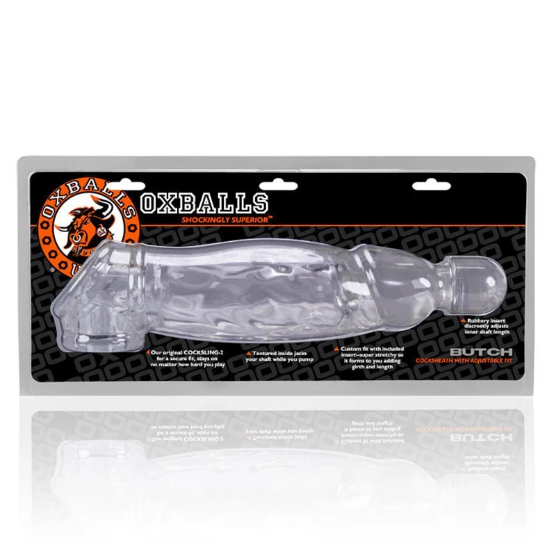 OxBalls Butch Cocksheath Clear - TruLuv Novelties