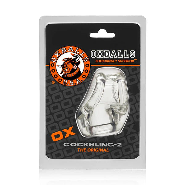 OxBalls Cocksling - 2, Cocksling, Clear - TruLuv Novelties