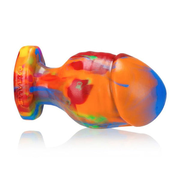 OxBalls Honcho - 3, Buttplug, Large, Rainbow - TruLuv Novelties