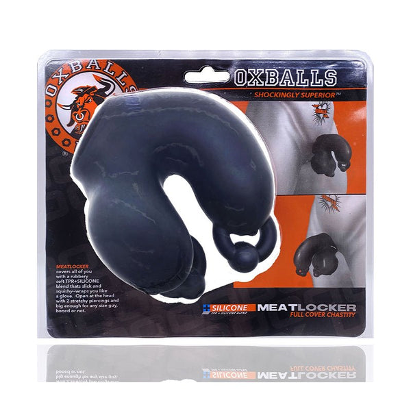 Oxballs Meatlocker Chastity Black Ice - TruLuv Novelties