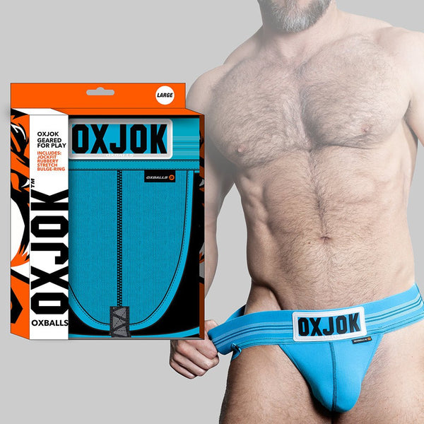 Oxballs Oxjok Slingjock Upthrust Slider-Strap Jock Pool 2XL - TruLuv Novelties