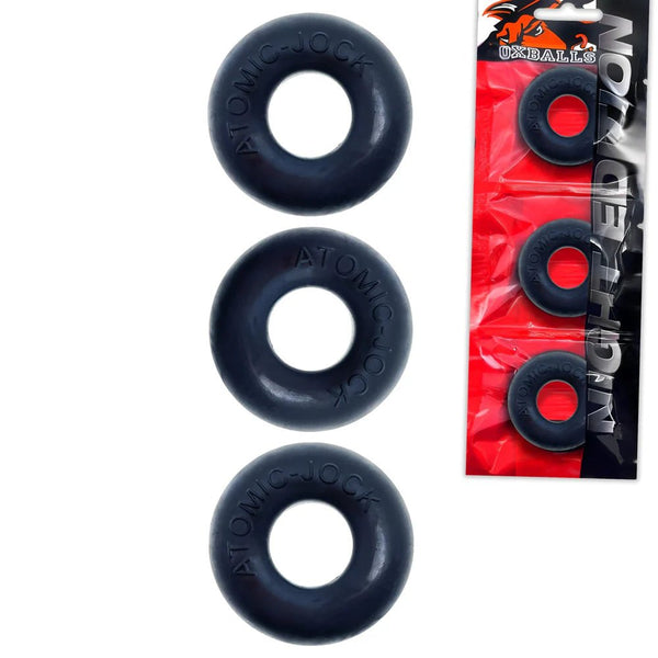 OxBalls Ringer Cockring 3 - Pack Plus+Silicone Special Edition Night - TruLuv Novelties