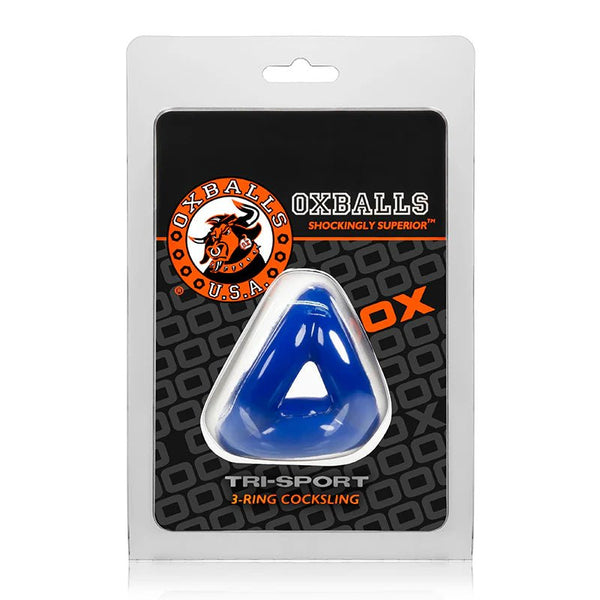 OxBalls Tri - Sport, Cocksling, Police Blue - TruLuv Novelties