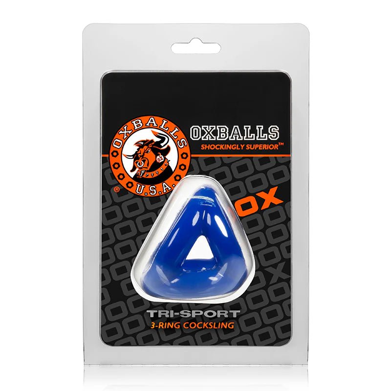 OxBalls Tri - Sport, Cocksling, Police Blue - TruLuv Novelties