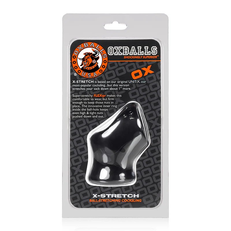 OxBalls Unit - X Stretch, Cocksling, Black - TruLuv Novelties