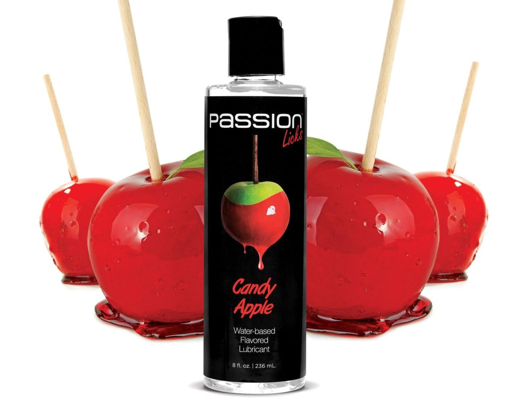 Passion Licks Candy Apple Water Based Flavored Lubricant - 8 Fl Oz - 236 ml - TruLuv Novelties