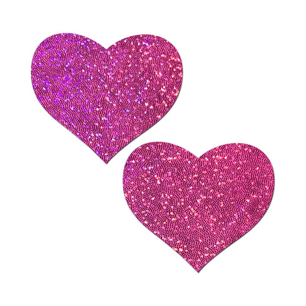 Pastease Love: Bubblegum Pink Hearts Nipple Pasties - TruLuv Novelties