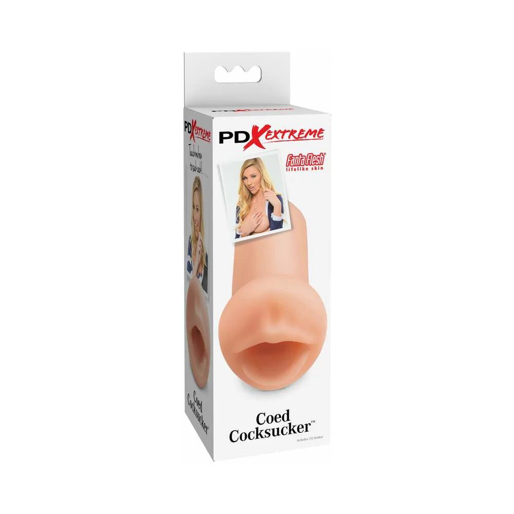 PDX Coed Cocksucker Oral Stroker Beige - TruLuv Novelties