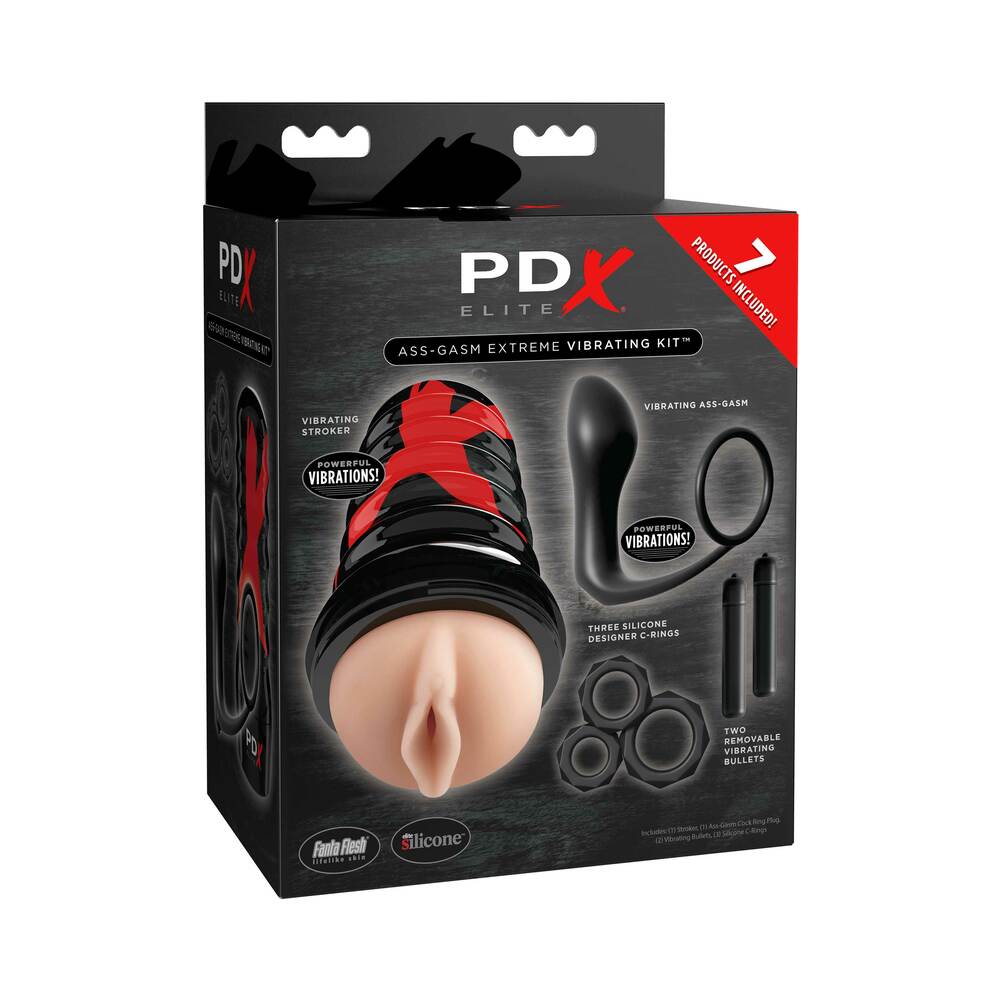 PDX Elite Ass-Gasm Extreme Vibrating 7-Piece Kit - TruLuv Novelties