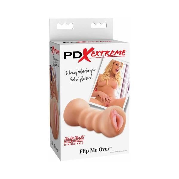PDX Flip Me Over Dual - Ended Stroker Beige - TruLuv Novelties