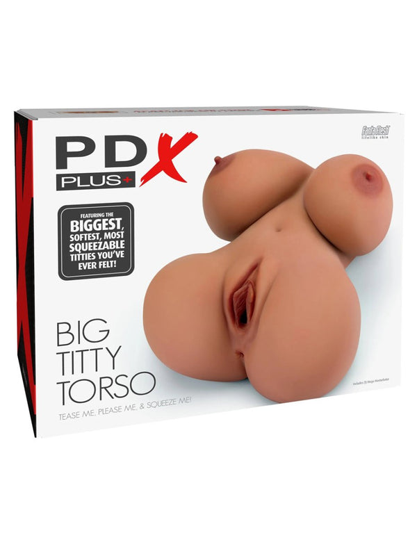 Pdx Plus Big Titty Torso - Tan - TruLuv Novelties
