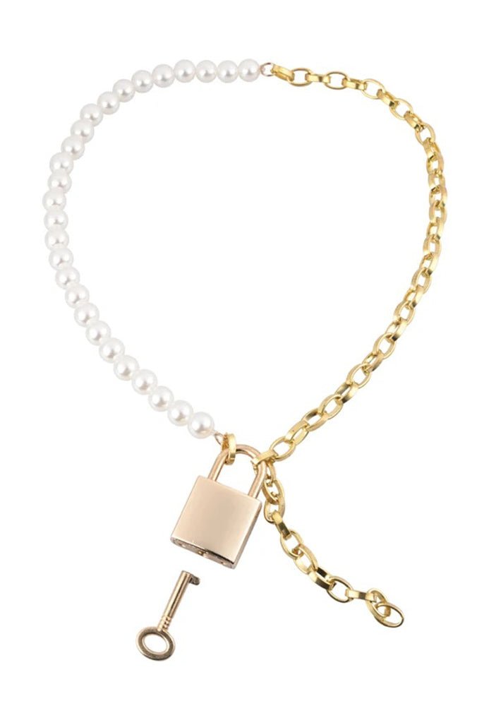 Pearl Day Collar - White/gold - TruLuv Novelties