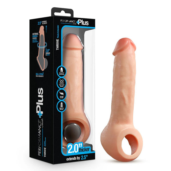 Performance Plus Thrive 2.5 in. Silicone Penis Xtender Beige - TruLuv Novelties