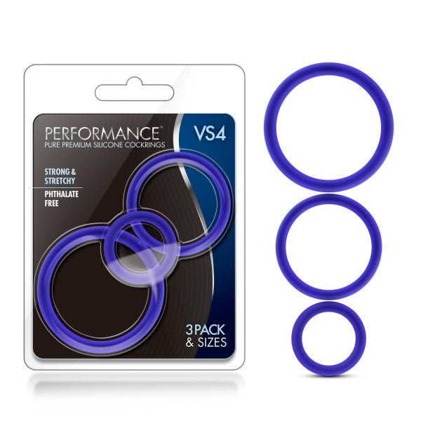 Performance - Vs4 Pure Premium Silicone Cockring Set - TruLuv Novelties