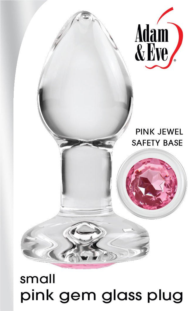 Pink Gem Glass Plug - Pink - TruLuv Novelties