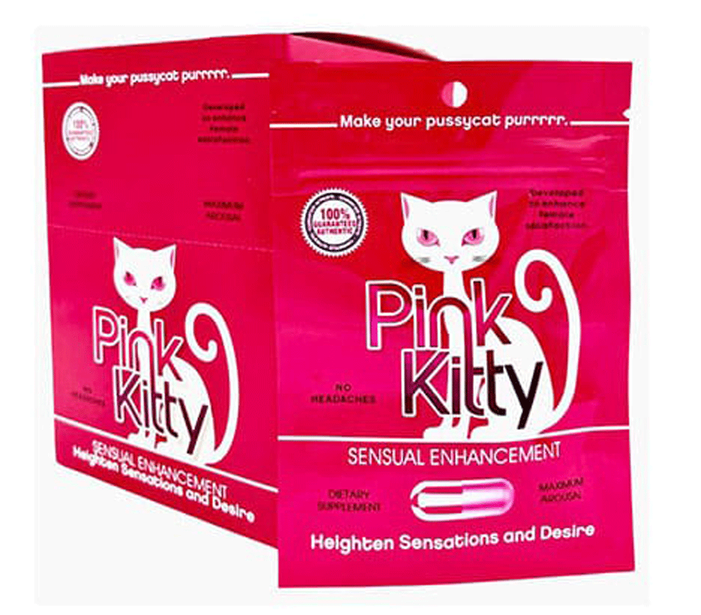 Pink Kitty Sensual Enhancement - 24 Pack - Display - TruLuv Novelties