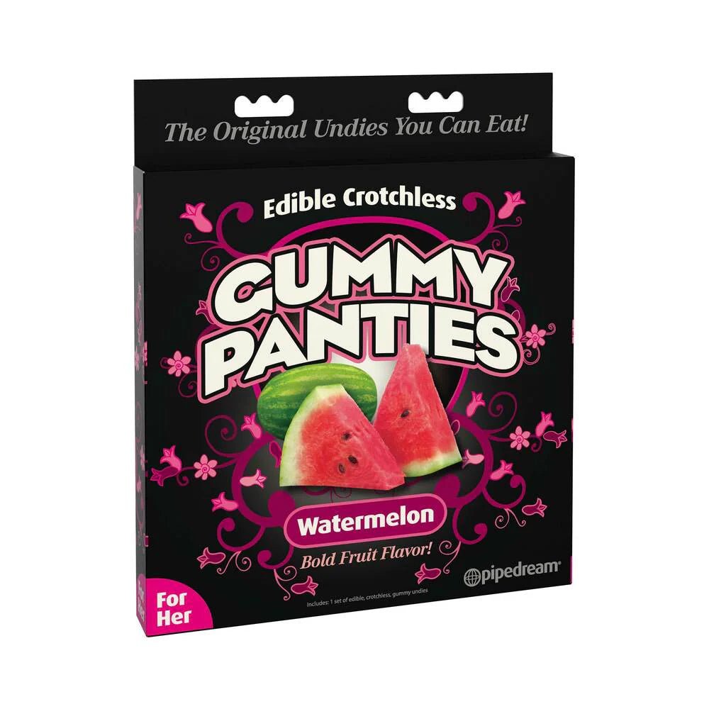 Pipedream Edible Crotchless Gummy Panties Watermelon Flavor - TruLuv Novelties