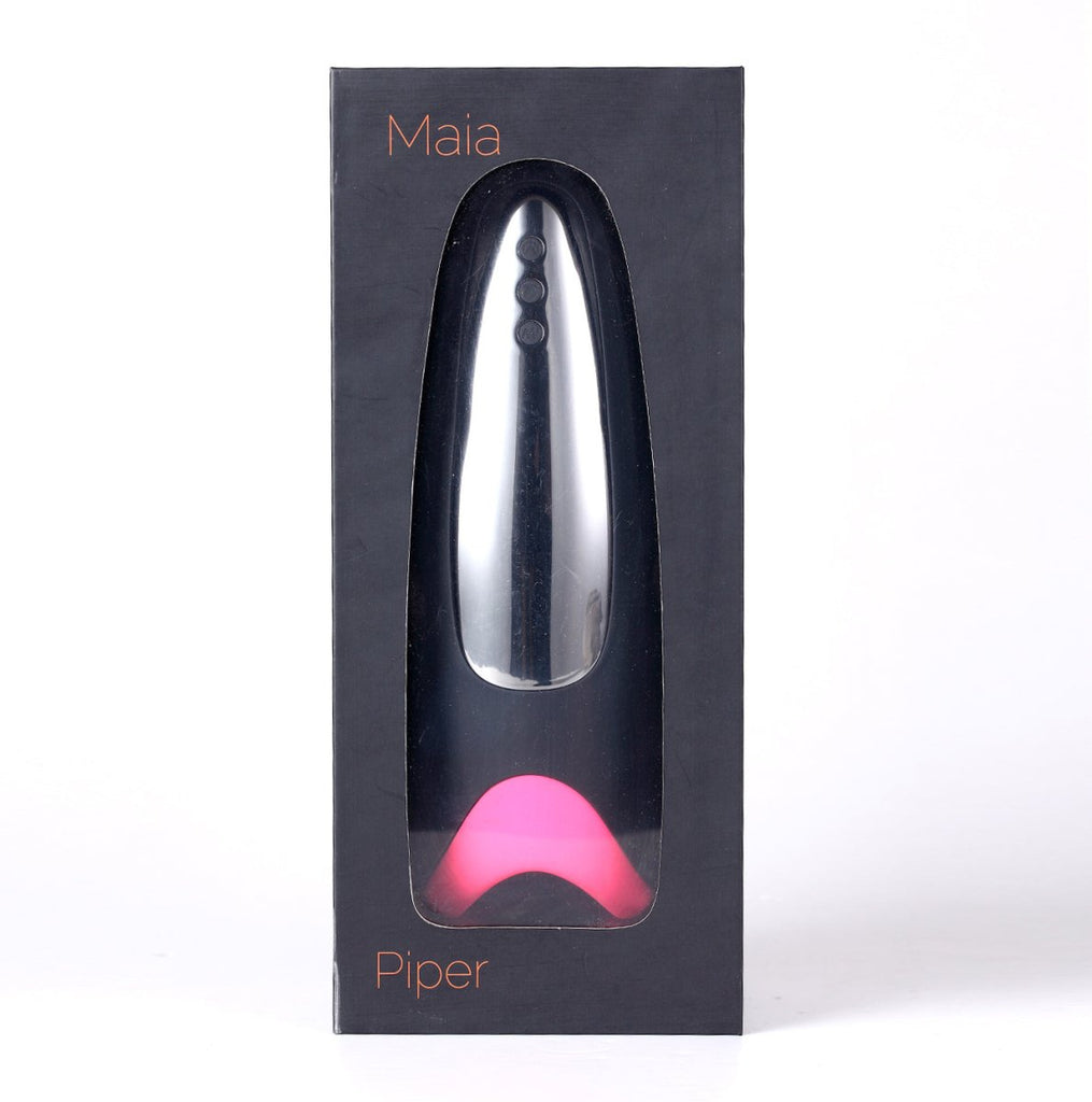 Piper USB Rechargeable Multi Function Masturbator With Suction - Black/pink - TruLuv Novelties