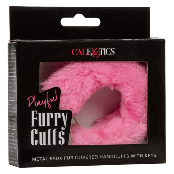 Playful Furry Cuffs - Pink - TruLuv Novelties